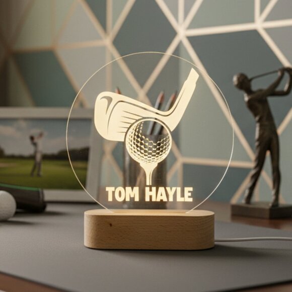 Custom Golf LED Lamp – Unique and Stylish Nightlight for Any Room - Picture 8 of 8